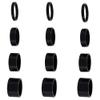 12 PCS Bicycle Headset Spacer Bike Handlebar Stem Spacers Threadless Aluminum Alloy Headset Stem Spacer Set Fit 1 1/8-Inch Stem For MTB BMX Mountain Road Bikes Cycling 2MM 3MM 5MM 10MM(Black) view 1