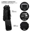 Mardingtop 75L Molle Hiking Internal Frame Backpacks with Rain Cover for Camping,Backpacking,Travelling(Black) view 4