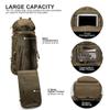 Mardingtop 75L Molle Hiking Internal Frame Backpacks with Rain Cover for Camping,Backpacking,Travelling(Khaki) view 4