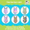 Flap Happy Girls UPF 50+ Uv Mindy Crossback Swimsuit | Mermaid Lagoon, Size 24M - Made with Eco-Friendly Recycled Materials view 3