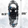 ARCTIC TRAILS Adult Snowshoes All Terrain Male & Female - Includes Carrying Bag Snowshoes available in 25 inch view 2