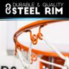 Franklin Sports Over The Door Mini Basketball Hoop - Pro Hoops Indoor Kids Basket with Mini Basketball - Slam Dunk Approved Shatter Resistant Backboard - Bedroom + Office Game - Black + Blue view 3