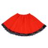 SeasonsTrading Red Costume Skirt Black Lace - Red Riding Hood Gothic Vampire Adult Teen Dress view 1