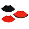 SeasonsTrading Red Costume Skirt Black Lace - Red Riding Hood Gothic Vampire Adult Teen Dress view 3