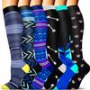 SunFeeling 6 Pairs Compression Socks for Women & Men Circulation - Best Support for Nurses,Running,Athletic,Sports,Small-Medium view 1