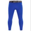 DEVOROPA Boys Leggings Quick Dry Youth Compression Pants Sports Tights Basketball Base Layer Royal Blue M