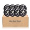 TOBWOLF 8 Pack 76mm 84A Inline Skate Wheels with ABEC-7 Bearings, Roller Skate Replacement Wheels for Girls & Boys Roller Blade Skating - Black view 2