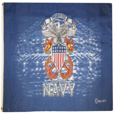 3x5 United States Navy The Sea Is Ours 3'x5' Premium Quality Heavy Duty Printed Polyester Flag