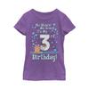 Fifth Sun girls Spongebob Squarepants Gary Bday 3rd Short Sleeve Tee T Shirt, Purple Berry, X-Small US view 1