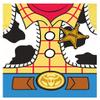Toy Story Sheriff Woody Cowboy Costume Adult T-Shirt (XSM, Yellow) view 2