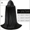 Dreamture Unisex Velvet Hooded Cloak Full Length Cloak Witch Costume for Halloween Party Cosplay view 4