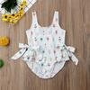 VISGOGO Toddler Kid Baby Girl Swimsuit Ice Cream Bow Bikini Bathing Suit Swinwear One Piece (2-3 Years) view 2