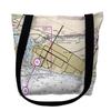 Betsy Drake TY11425VM 16 x 16 in. Venice Inlet Florida Nautical Map Tote Bag - Medium Black view 1