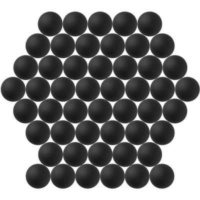 Assorted 40MM Multi-Color Plastic Balls for Beer Pong, Arts, Crafts & Party Decoration (50pcs-Black)