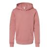 Bella + Canvas Youth Sponge Fleece Pullover Hooded Sweatshirt L MAUVE view 1
