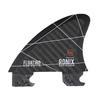 Ronix Floating Fin-S 2.0 Tool-Less Fiberglass-Right, Charcoal, 2.5" view 2