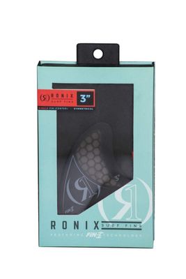 Ronix Floating Fin-S 2.0 Tool-Less Fiberglass-Left, Charcoal, 2.5"