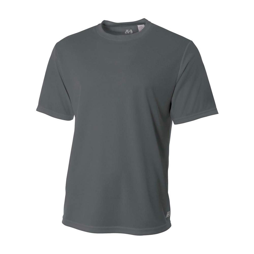 A4 Sportswear Adult 2XL Graphite Birdseye Mesh Tee