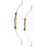 48/54 Inch Takedown Recurve Bow and Arrow Set for 12-20 Lbs Traditional Wood Bow Target Practice Longbow Right Handed with 6 Pcs Fiberglass Arrows (only Bow, 12 lbs) view 2
