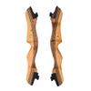 48/54 Inch Takedown Recurve Bow and Arrow Set for 12-20 Lbs Traditional Wood Bow Target Practice Longbow Right Handed with 6 Pcs Fiberglass Arrows (only Bow, 12 lbs) view 3
