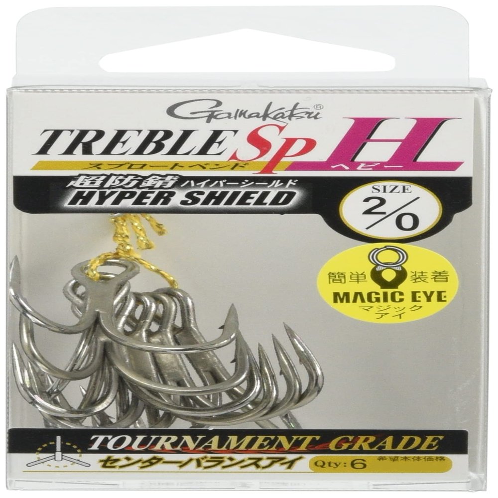 Gamakatsu Treble Hook, Rose, Treble SP-H (HPS) 2/0