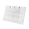 DBM IMPORTS White Faux Leather 16 Pairs Earring Display Jewelry Pendant Tray 10" x7-1/2 view 1