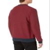Amazon Essentials Men's Long-Sleeve Crewneck Sweater, 100% Cotton, Big & Tall Options Available, Navy Red Mini Stripe, Small view 2