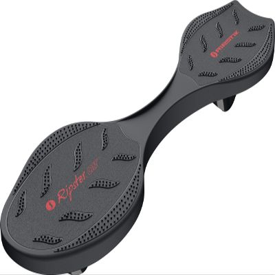 Black Label Ripster Air Razor Mini Ripstik/Carving Casterboard/Wave Board + Bonus: Active E Balance Necklace $49 Value