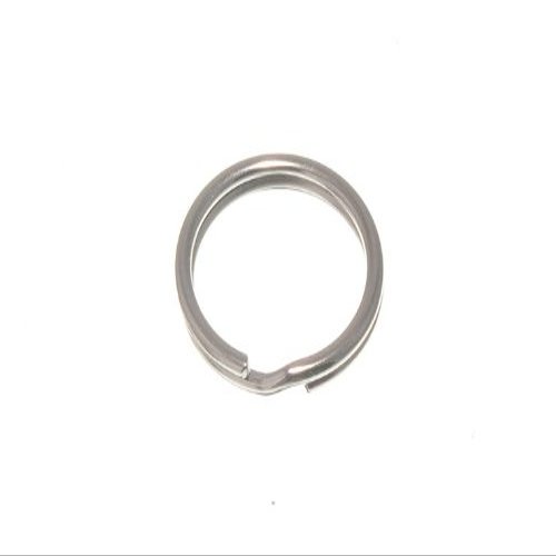 100 X SPLIT KEY RING NP NICKEL PLATED STEEL 16MM (5/8")