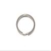 100 X SPLIT KEY RING NP NICKEL PLATED STEEL 16MM (5/8") view 1