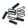 10Pcs Strap Loop Silicone Clasp Ring Loop Fastener Replacement for SUUNTO Series - Black 1, 24mm view 1
