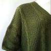 Women Open Front Cable Knit Long Sweater Loose Knitted Cardigan Coat with Pocket (Green,XXX-Large) view 4
