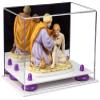 Better Display Cases Versatile Acrylic Display Case - Small Rectangle Box with Mirror, Purple Risers and White Base 9.5" x 6" x 6.5" (A005-PR) view 1