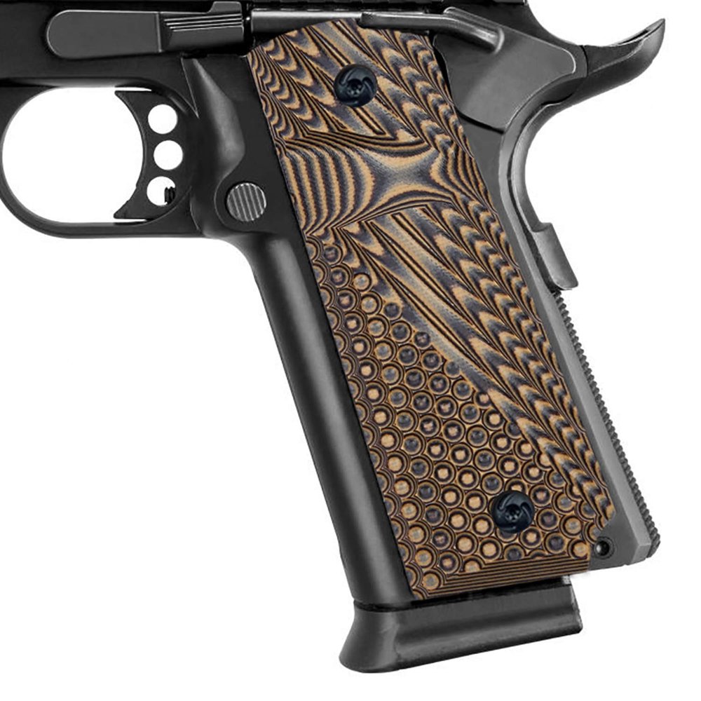 Ambidextrous G10 1911 Grips Full Size Ambi Safety Cut OPS Texture