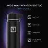 IRON FLASK Camping & Hiking Hydration Flask with Straw, Wide Mouth Insulated Stainless Steel Sports Water Bottle - 22 oz Day & Night view 2