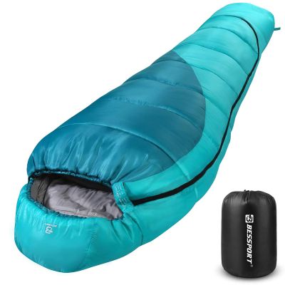 Bessport Mummy Sleeping Bag | 15-45 Extreme 3-4 Season Sleeping Bag for Adults Cold Weather Warm and Washable, for Hiking Traveling & Outdoor Activities
