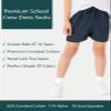 COTTON DAY Unisex Little Kids Youth Boys Girls Soft Cotton Crew Dress Socks Seamless Toe 6 Pack 8-10 years Plain White L (10) view 3