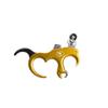 AMEYXGS Archery Bow Release Aid Aluminum Alloy 3 or 4 Fingers Automatic Thumb Trigger Detachable Thumb Grip Left or Right Hand Thumb Caliper Outdoor Hunting Compound Bow Accessories (Gold) view 3