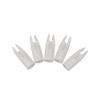 SHARROW 100pcs Archery Arrow Nocks Glue on 8mm Arrow Shaft Hunting Accessories Arrow Tails DIY (White) view 2