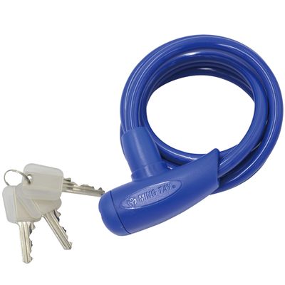 Mintai MT-203 Wire Lock, Navy Blue, Key Hole Shutter, Bracket Included, Navy Blue