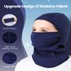 Aegend Balaclava Face Mask for Kids Age 5-12, Windproof Ski Face Neck Warmer for Cold Weather Winter Outdoor Sports(Blue) view 4