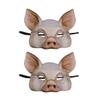 STOBOK Pig Mask Half Face Animal Mask Pink Lightweight Eva Costume Accessory for Halloween Party Masquerade Cosplay view 1