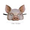 STOBOK Pig Mask Half Face Animal Mask Pink Lightweight Eva Costume Accessory for Halloween Party Masquerade Cosplay view 2