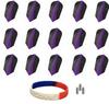 Harrows 5 Sets of 3 Retina Slim Purple Dart Flights Plus 1 Set of 3 Aluminum Dart Flight Protectors & Bracelet view 1