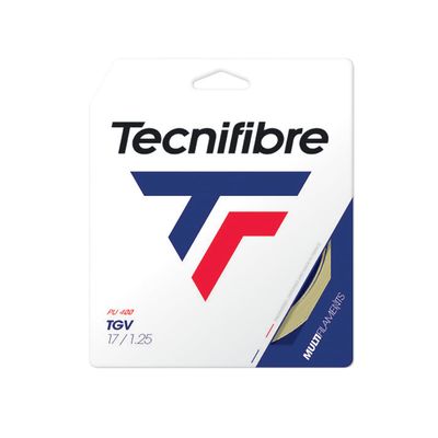 Tecnifibre Unisex - Adult TGV 12m String Set Nude Tennis String, 1.25