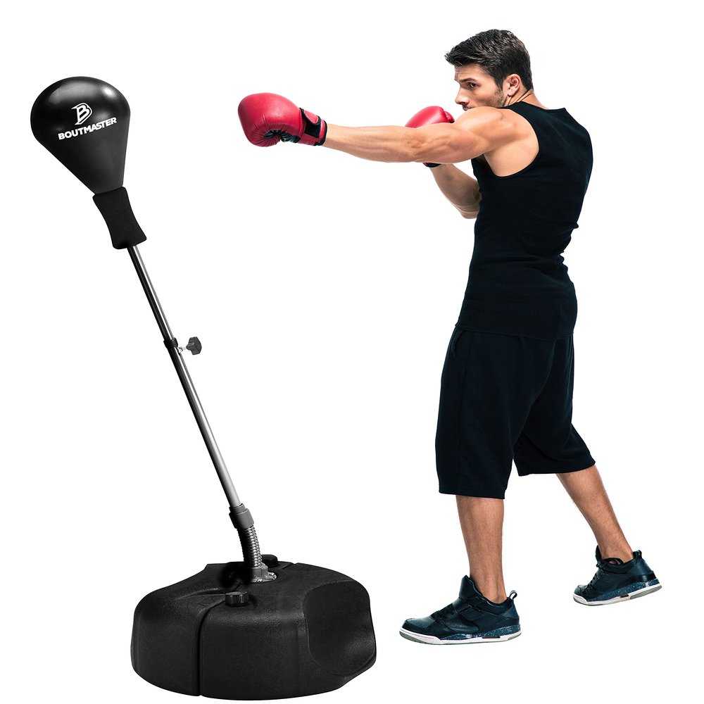 TechTools Punching Bag with Stand, Boxing Bag for Teens & Adults - Height Adjustable - Speed Bag for Training, Boxing Equipment, Stress Relief & Fitness