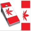 247 Skins Cornhole Decal Design Graphic Vinyl Wrap Sticker Skin Corn Hole Board Set 2-Pack - O' Canada Canadian Flag view 1