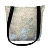 Betsy Drake TY12373BRM 16 x 16 in. Branford Harbor Connecticut Nautical Map Tote Bag - Medium