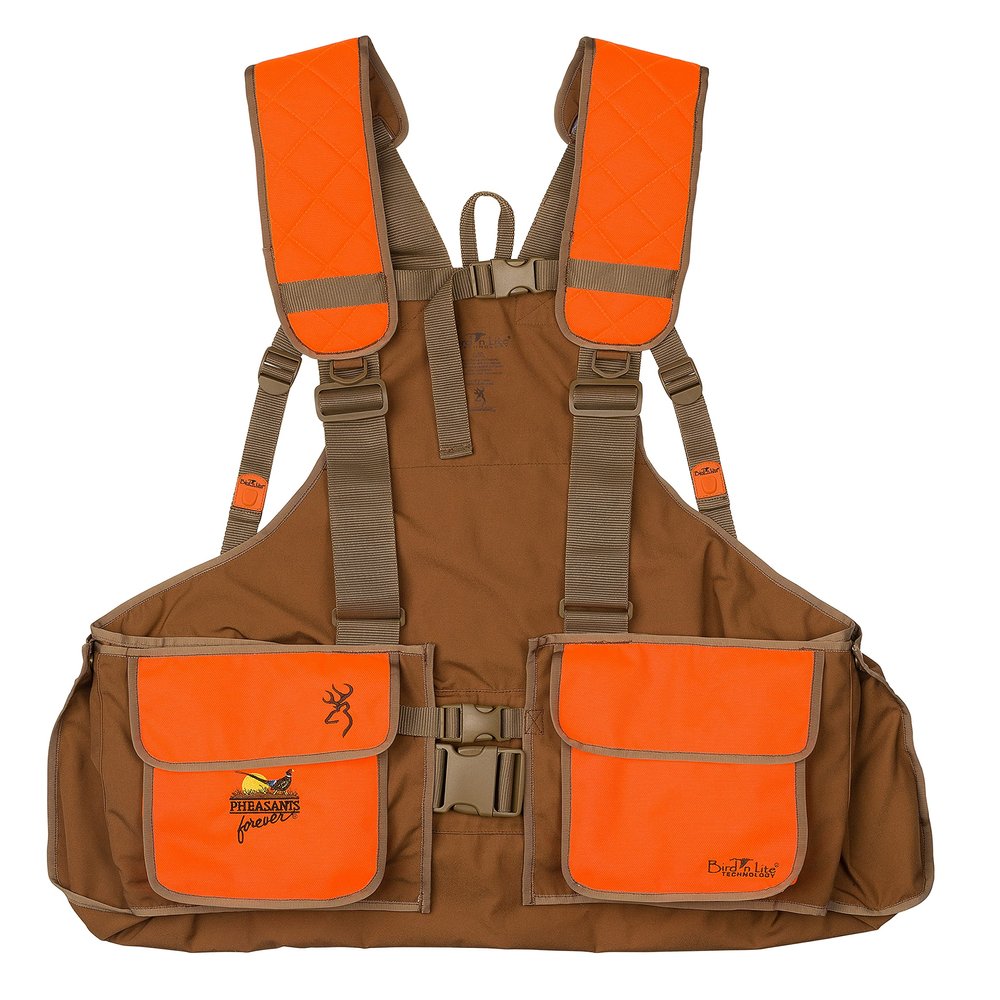 Browning Bird'n Lite Strap Vest 2.0 with Embroidered Pheasants Forever Logo, Medium/Large