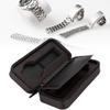 Antilog Watch Storage Box, Watch Storage Case Portable 2Slots Carbon Fiber Leather Watch Storage Box Case Wristwatch Organizer Holder Travel view 2